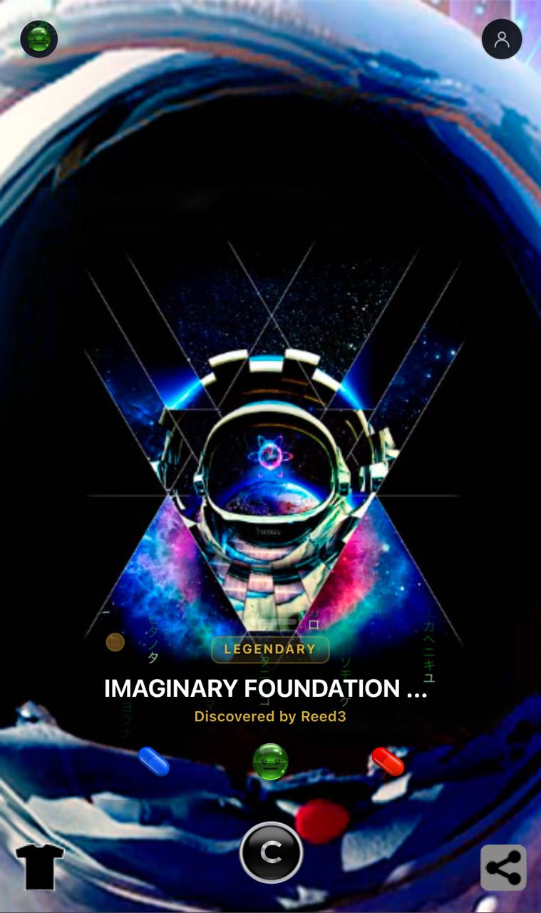Legendary feed — astronaut helmet Imaginary Foundation mosaic